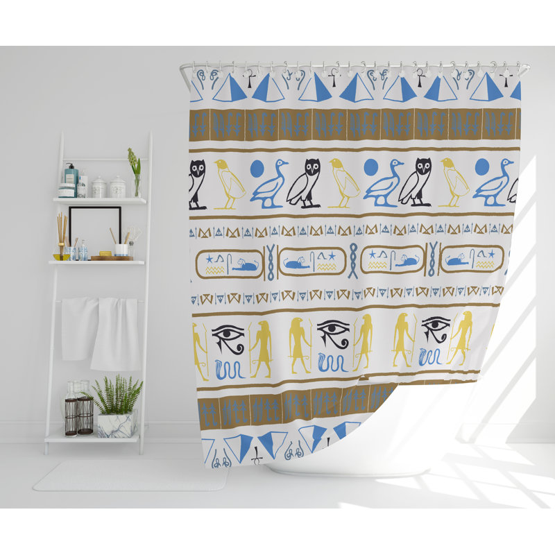 Scalli Polyester Shower Curtain, 168cm H x 168cm W