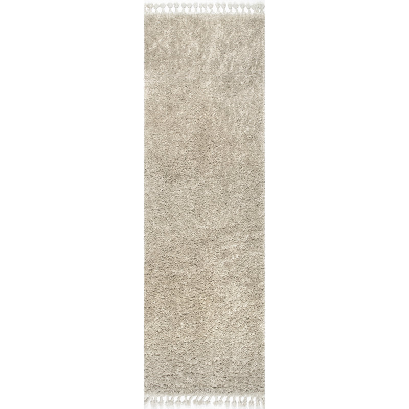 Tapis de couloir à poils longs Simms, Tapis de couloir 2 pi 6 po x 12 pi 4 po