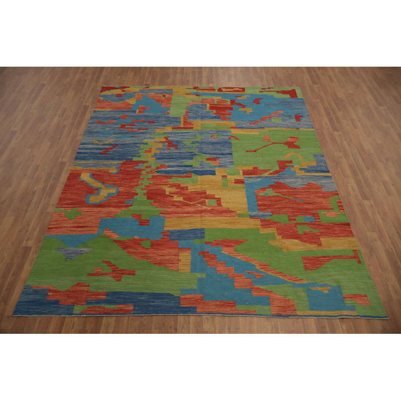 Tapis 8 x 10 vibrant à motif abstrait pour illuminer instantanément n'importe quel espace