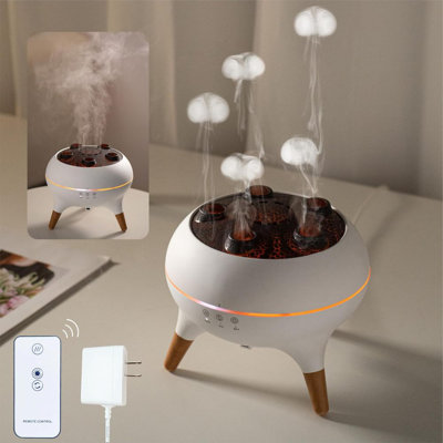 Diffuseur d'huiles essentielles 250 ML, humidificateur d'air à méduse, prise de son dynamique, ultrasons, aromathérapie, télécommande, 7 couleurs, pour la chambre à coucher, bureau, hôtel