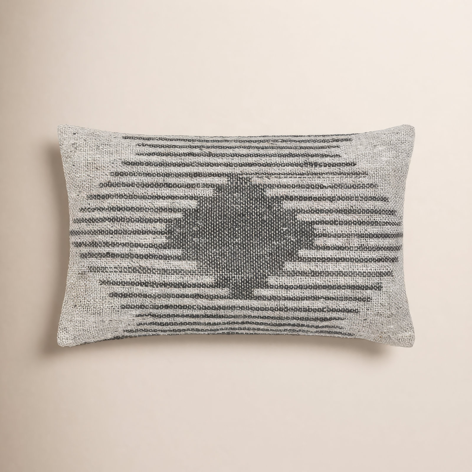Mahala Geometric Cotton Throw Pillow, No Fill
