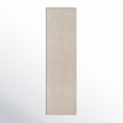 Wheaton Taupe Hand-Tufted Wool Chevron Rug
