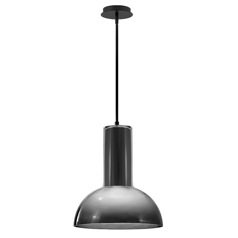 Luminaire suspendu 1 lumière Ombra, Noir, noir, noir, noir