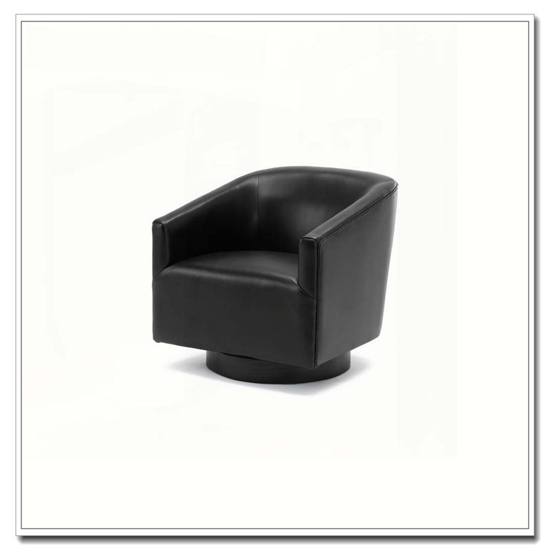 Chaise pivotante Garland, Noir