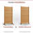 6.1ft H x 3.1ft W (1 Panel) Freestanding or Surface Mounted Enclo Sierra Privacy Screen, Wood Fence Screen, Outdoor or Indoor Decorative Privacy Panel, Great for Balcony, Patio, Deck, EC18031