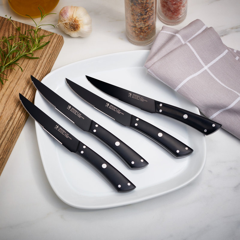 Henckels Noir 4-Pc Steak Knife Set