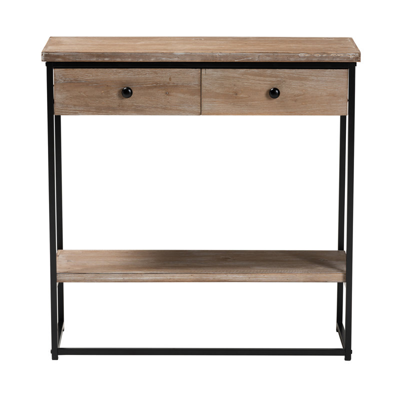 Console en bois massif 31,5 po