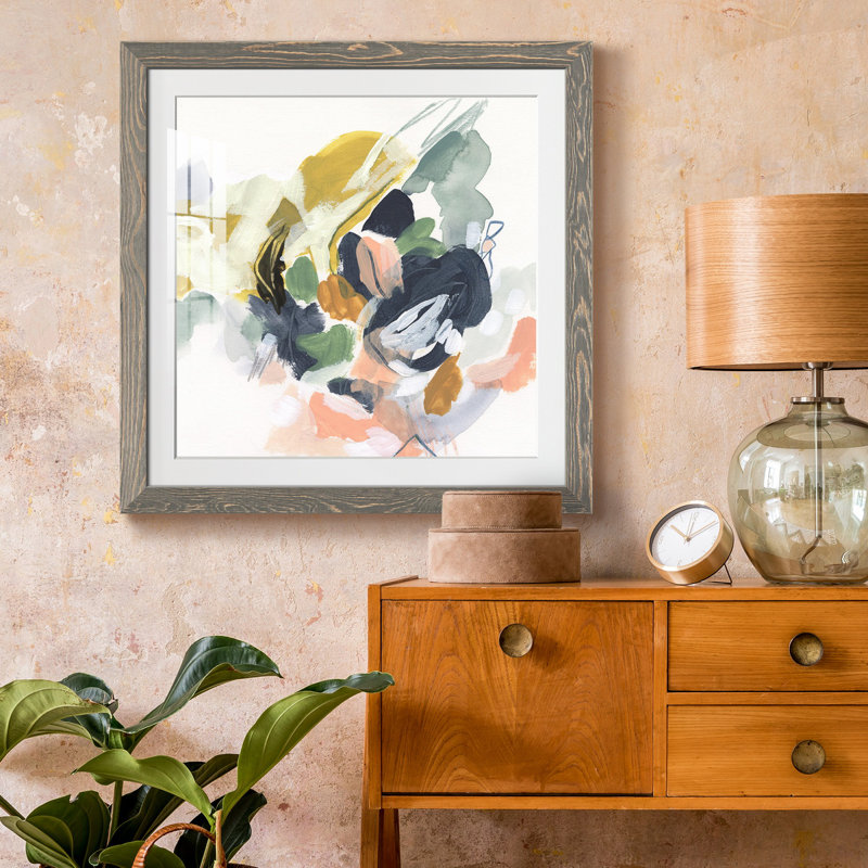 Impression encadrée Premium Color Notation - prêt à accrocher, Papier avec cadre gris, H 17 po x l 17 po x P 1,5 po, Blanc