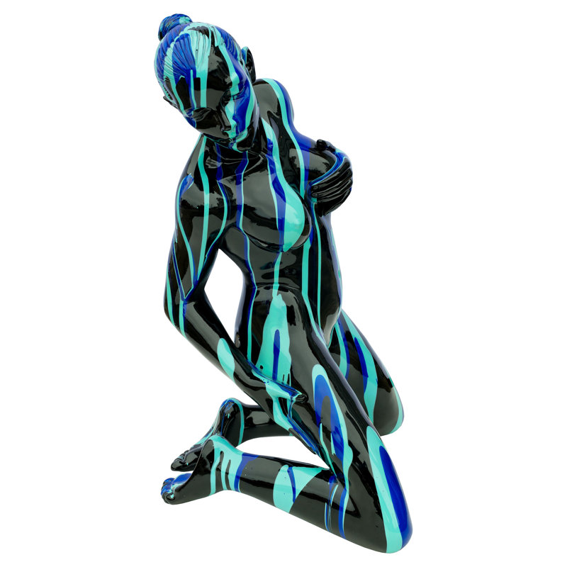 Worsley People Statue, Blue/Black