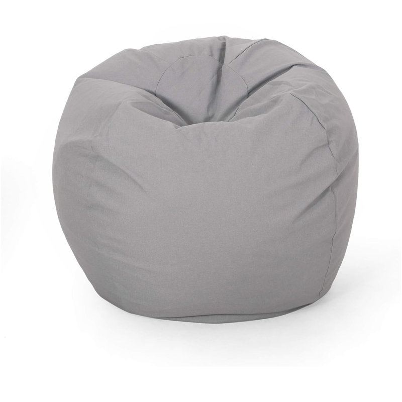 Chrisholm Light Grey Bean Bag, Light Gray Fabric