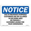 Due to Insurance Purposes Customers Are Sign