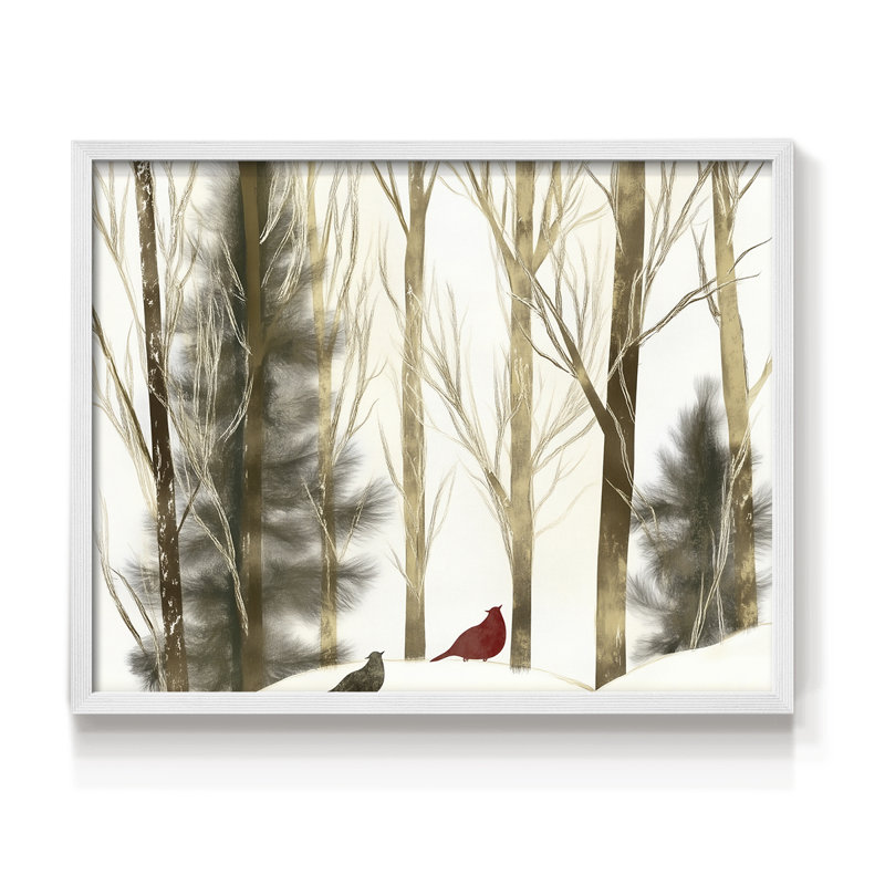 Chirstmas Art-CXLII -Framed Print - Restickable, H 22 po x l 28 po, Blanc