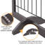 31.5 Inch Height Pet Gate With Wood And Wire, 4-Panel-824864489