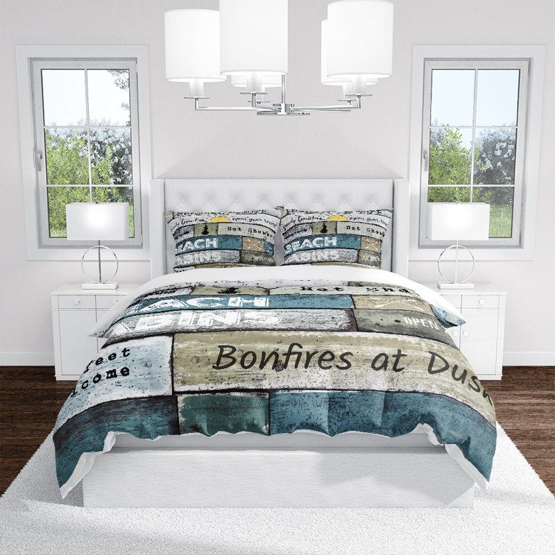 Polyester Duvet Cover, King Duvet Cover + 2 Shams 