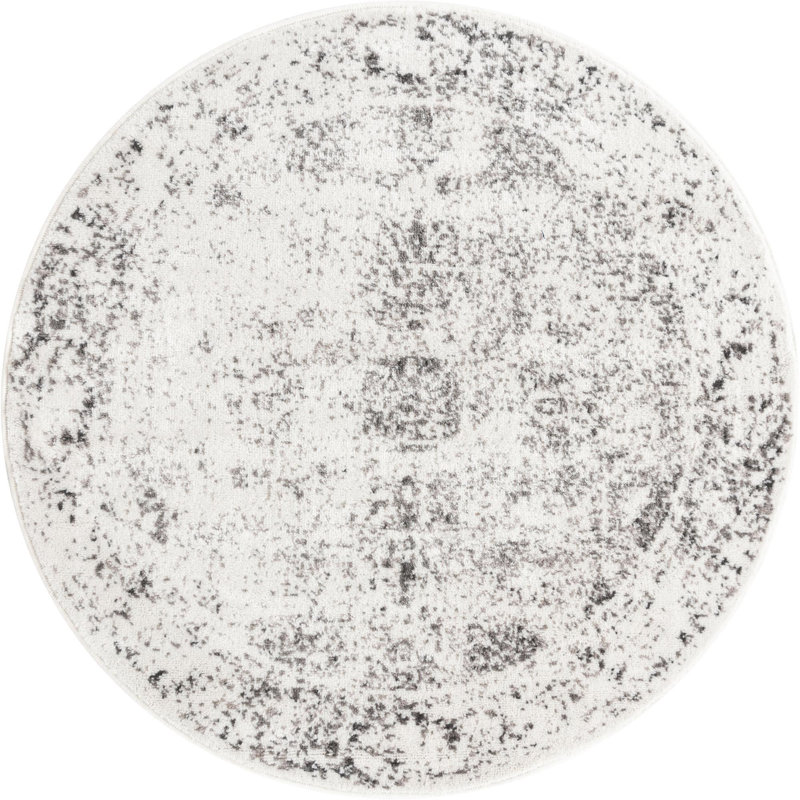 Pokorny Abstract Indoor Rug, Round 3'3"