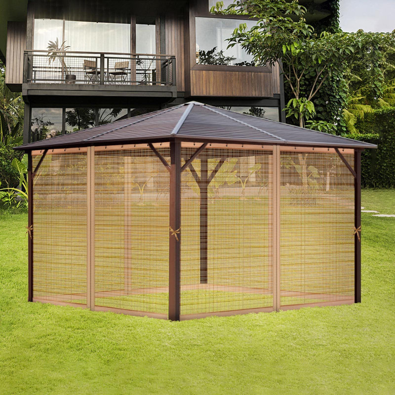 Moustiquaire de remplacement pour abri de jardin, H 78,00 po x l 144,00 po x P 144,00 po