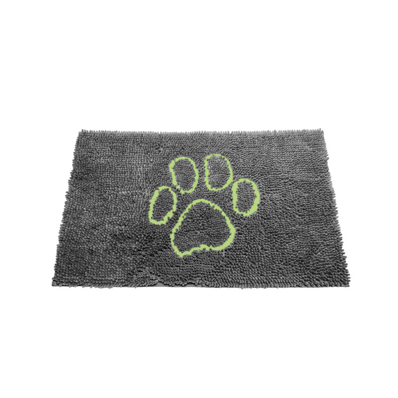 Petit tapis de porte pour chien sale gris brumeux DGS Pet Products 23 po x 16 po x 2 po, Moyen (l 20 po x P 31 po x H 2 po)