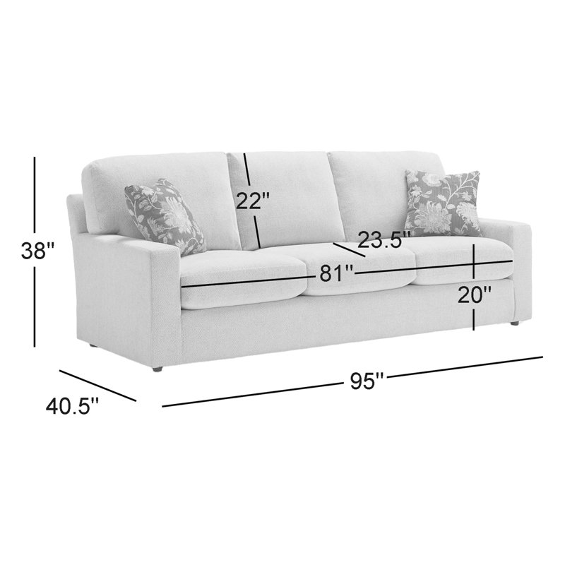 Upholstered 95'' Sofa, Laguna