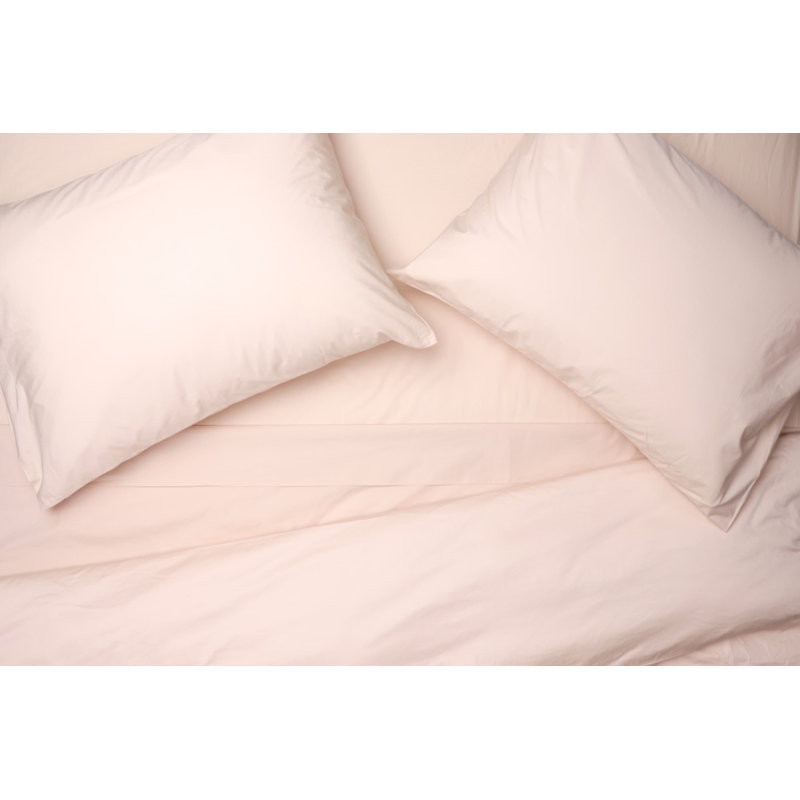 Smooth Sateen Cotton Bed Sheets 100% Cotton Fitted Sheet, California King Fitted Sheet, Blanc