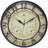 Round Plastic Wall Clock 16 Inches - Black