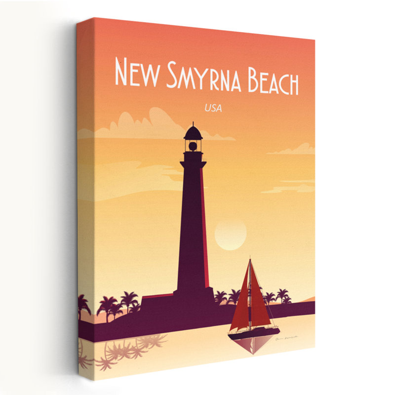 Plage côtière de New Smyrna, Floride Plage de New Smyrna, H 24 po x l 16 po