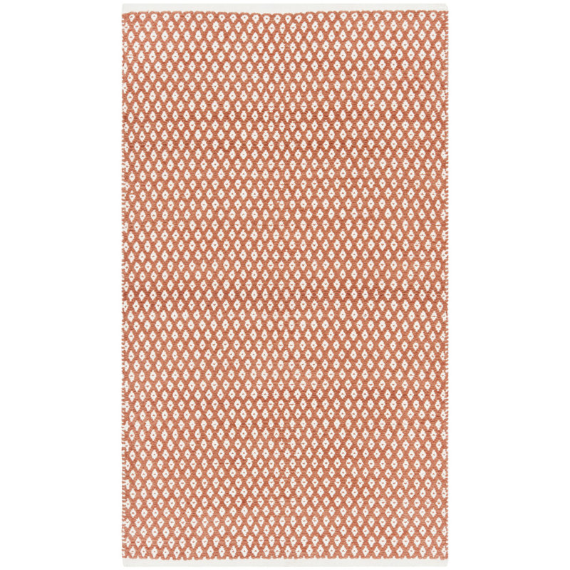 Alpizar Flat Weave Cotton Geometric Rug, Rectangle 3' x 5'