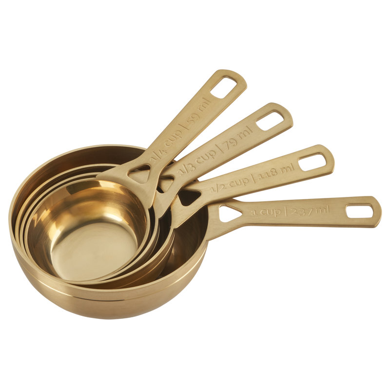 Gold Measuring Cups - Set of 4