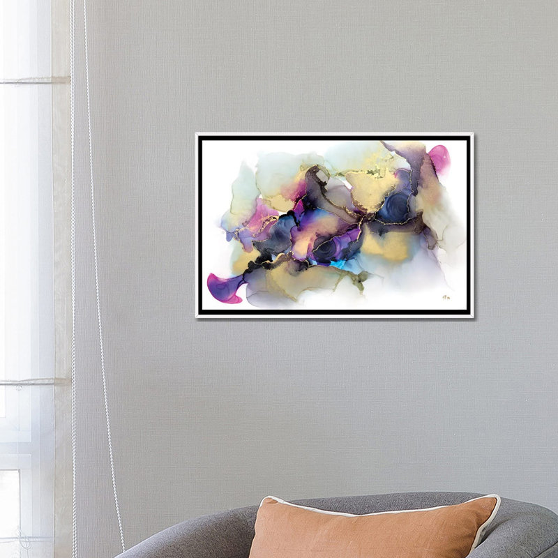 « Layer Cake » par Jamie Pomeranz, reproduction d’art, Pas de tapis, H 18 po x l 26 po x P 1,5 po, Toile blanche encadrée