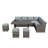 Atvars Wicker 8 - Person Outdoor Seating Group with Cushions-1667316098