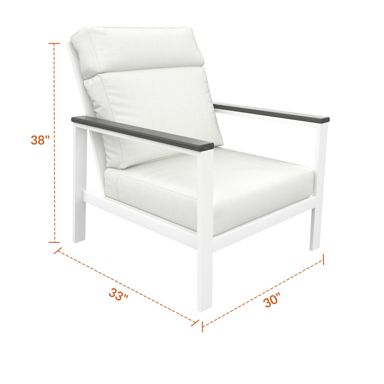 Townsend Sunbrella® Patio Lounge Chair, Canvas White