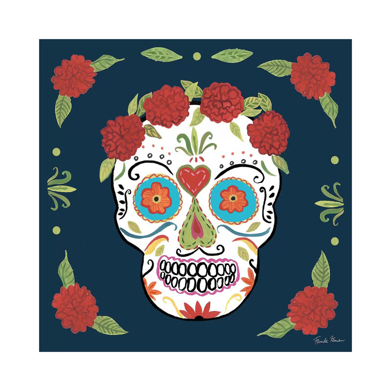 Day of the Dead III 1 Piece Wrapped Canvas Painting, 45.72 cm H x 45.72 cm W