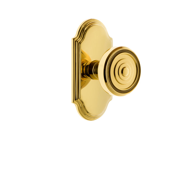 Poignée de porte Grandeur, 2 3/8", Laiton poli