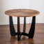 Table de salle à manger ronde de style rétro avec motif d'épissures