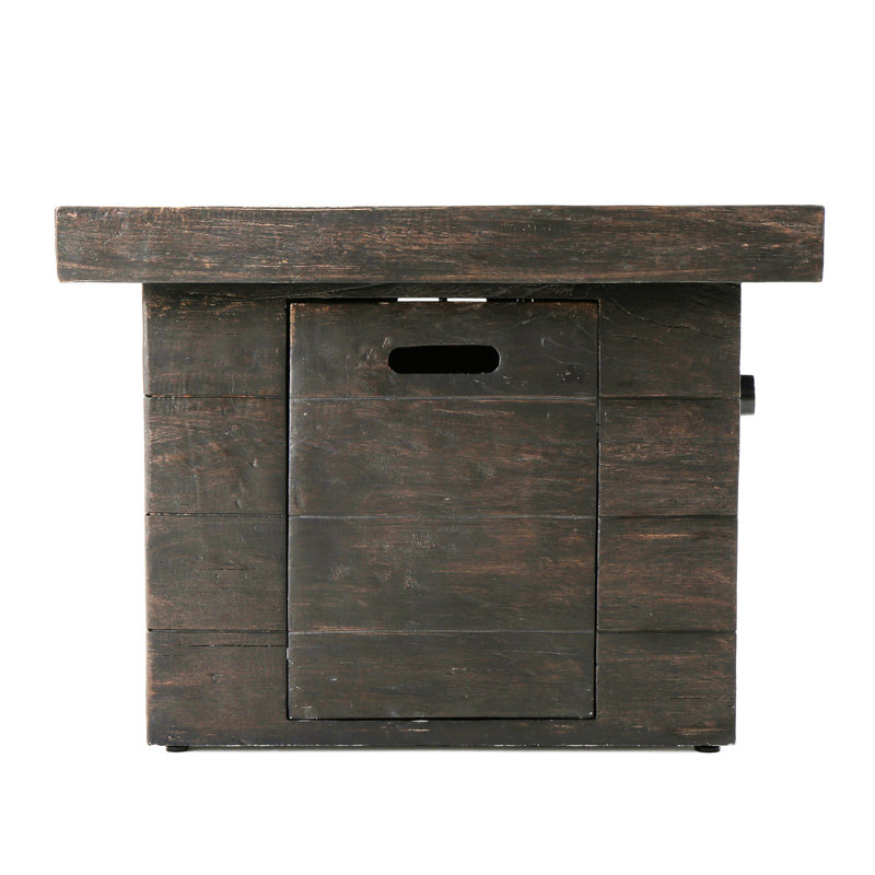 Square Fire Pit 40,000 32'' Brown - Create Summer Happiness