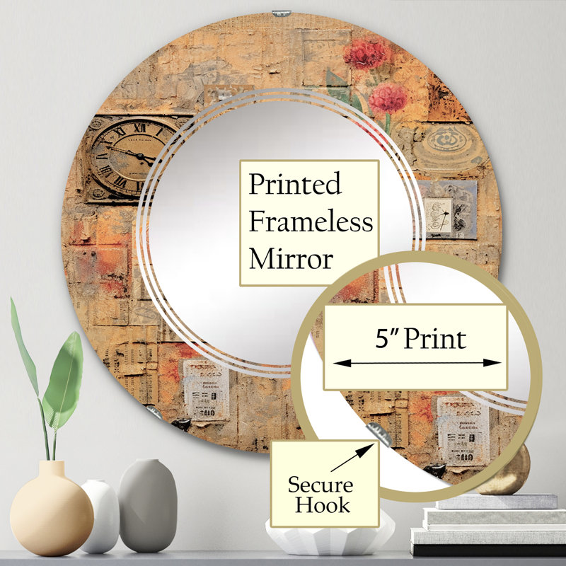 Miroir mural Marenesco, 24 po x 24 po