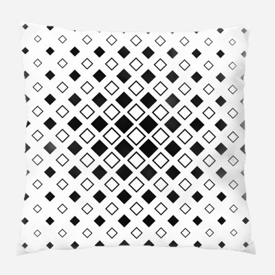 Geometric Microsuede Reversible Throw Pillow