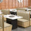 Banc rembourré en similicuir haut de gamme