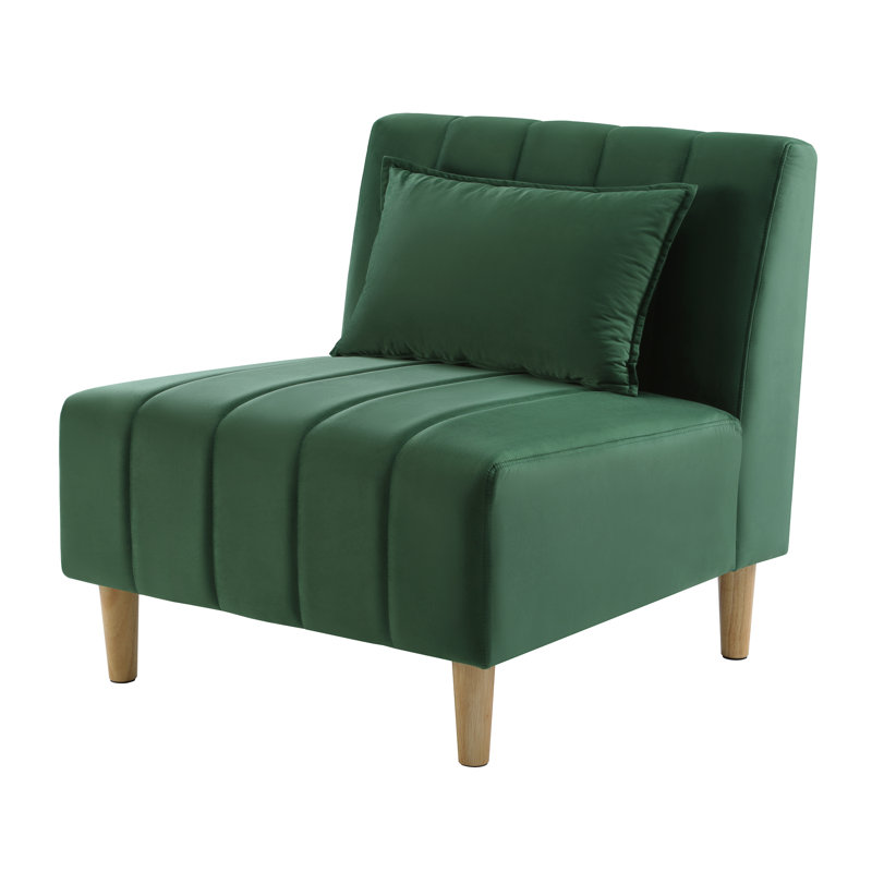 Upholstered Accent Chair, Green