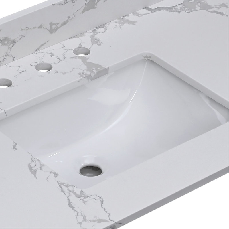 Lavabo de salle de bain en porcelaine blanche Pure Pure
