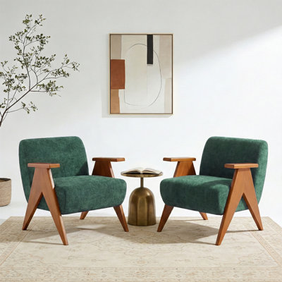 Fauteuil 27,6 po Mid-Century