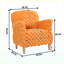 Fauteuil d'appoint en velours côtelé-133235357