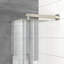Système de double pomme de douche murale - carré de 10 po, nickel brossé, valve équilibrée, fixation carrée de pluie et de jet, finition nickel, portatif