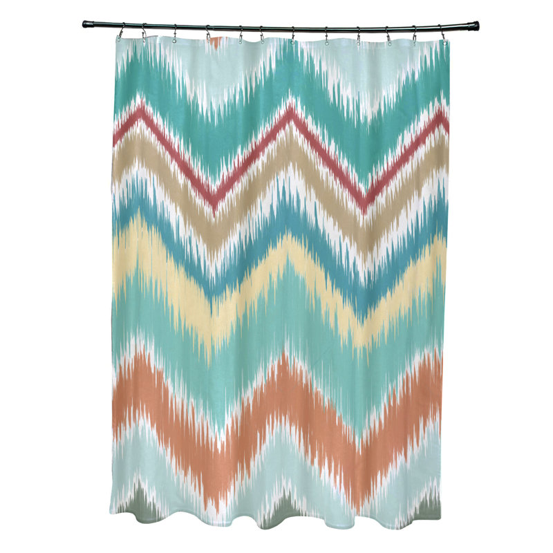 Floral Shower Curtain, Green