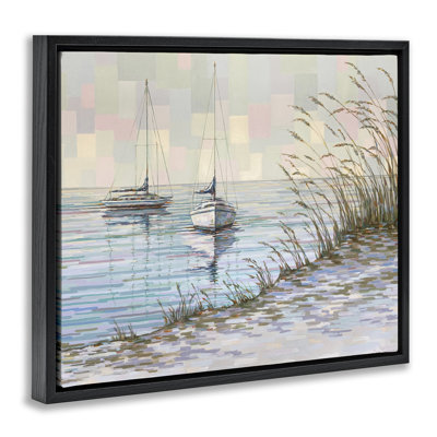 View form the Dunes Floater Canvas Wall Art, design by Linda Sperruzzi