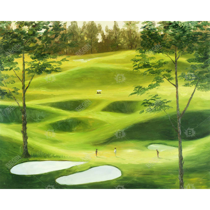 Big Golf Course Print On Canvas