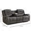 Ensemble de canapé inclinable manuel luxueux en tissu avec accoudoirs et dossier confortables, parfait pour la détente dans le salon