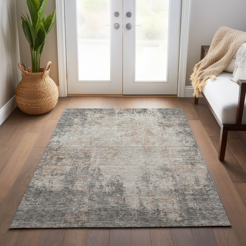 Tapis rectangulaire Aleighna avec envers antidérapant, Rectangle 10 pi x 14 pi