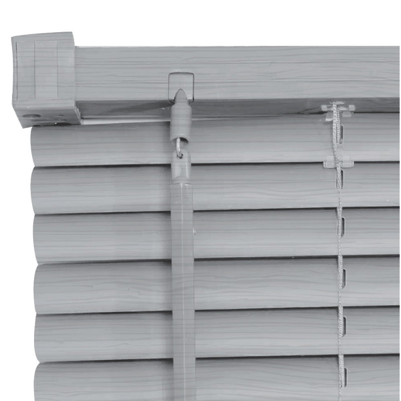 PVC Room Darkening Venetian Blind, 213 cm L x 60 cm W, Grey