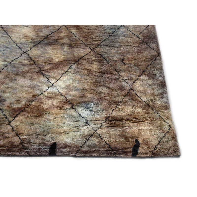 Tapis marocain moderne noué à la main 7 x 10