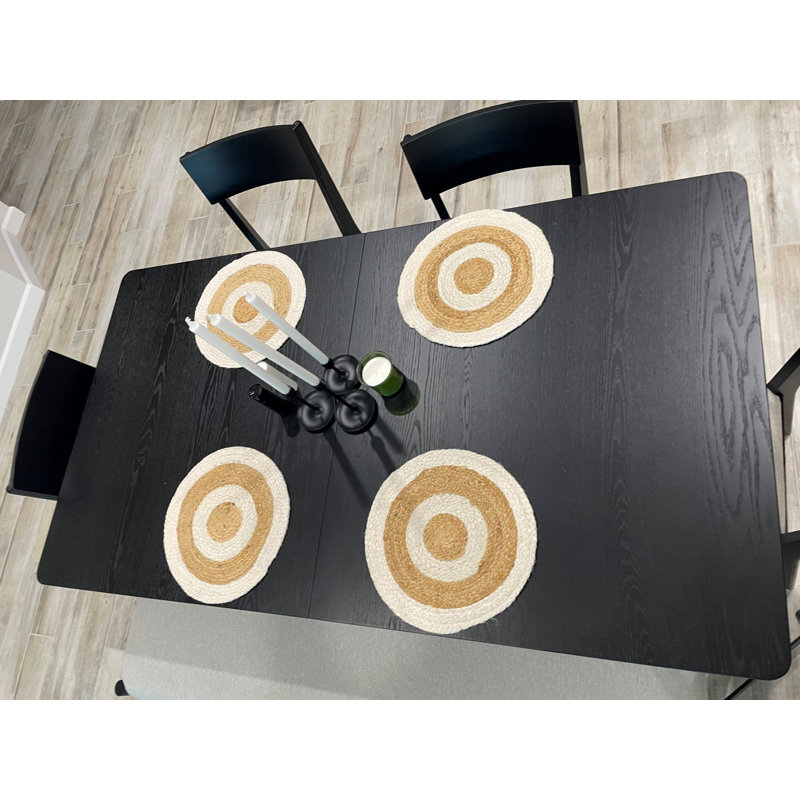 Canh Jute Round Placemat And Napkin Set